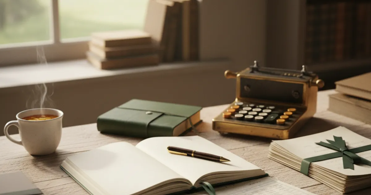 A planner and calculator on a desk used for exit tax planning